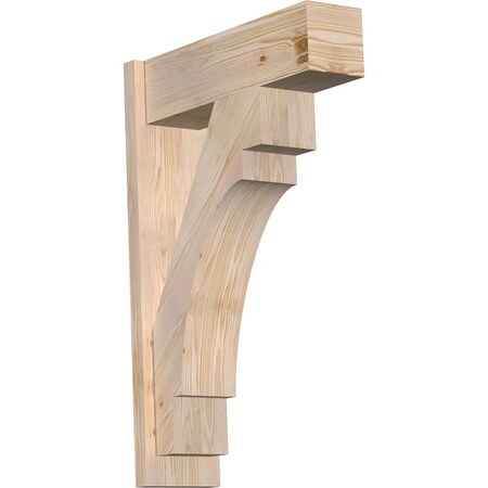 Ekena Millwork Merced Block Smooth Outlooker, Douglas Fir, 7 1/2"W x 24"D x 36"H OUT08X24X36MRC05SDF